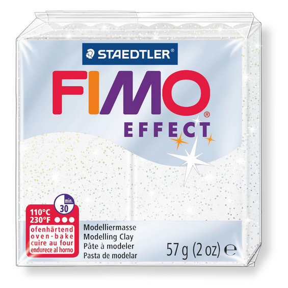 Fimo Effect - 56 gram - Glitter vit 052